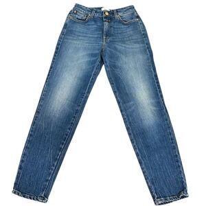 Closed Jeans Italian Denim Blue Wash High Rise Straight Leg Size 26